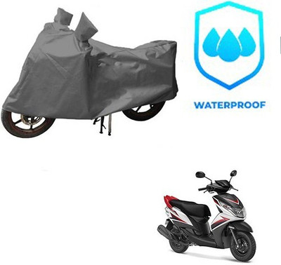 MMSSTAR Waterproof Two Wheeler Cover for Yamaha(Ray Z, Grey)