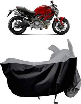 Amexride Two Wheeler Cover for Ducati(Monster 795, Black, Grey)