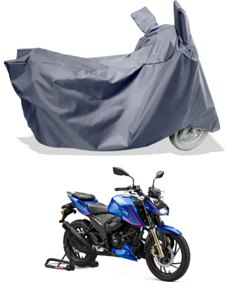 Amexride Two Wheeler Cover for TVS(Apache RTR 200, Grey)