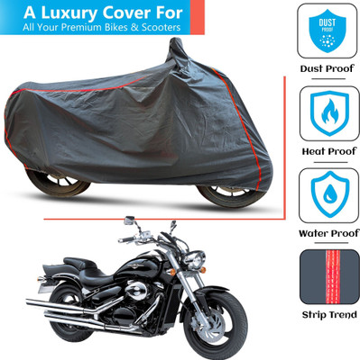 FAMEXON Waterproof Two Wheeler Cover for Suzuki(Intruder M800, Grey)