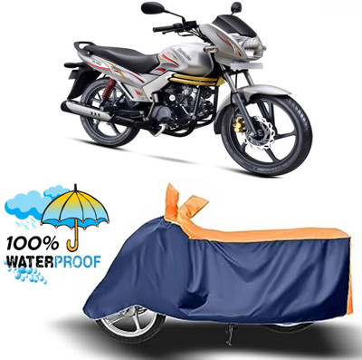 ROYAL AUTO MART Waterproof Two Wheeler Cover for Mahindra(Centuro, Orange, Blue)