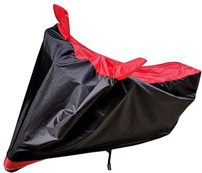 Mdstar Waterproof Two Wheeler Cover for Hero(HF Deluxe Eco, Black, Red)