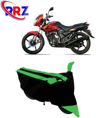 RRZ Waterproof Two Wheeler Cover for TVS(Flame 125, Black, Green)