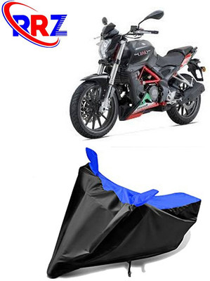 RRZ Waterproof Two Wheeler Cover for Benelli(TNT 25, Black, Blue)