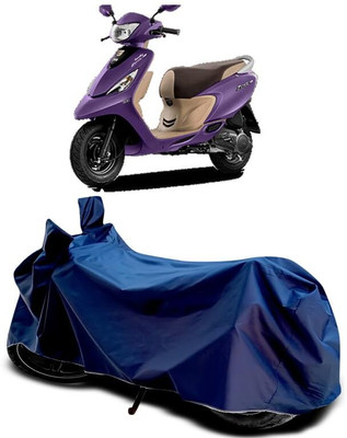 KEDIT Two Wheeler Cover for TVS(Scooty Pep Plus, Blue)