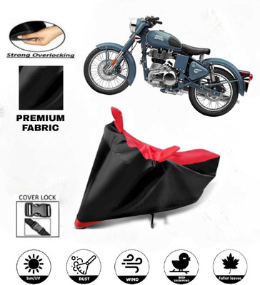 AutoGalaxy Waterproof Two Wheeler Cover for Royal Enfield(Classic Squadron, Red)
