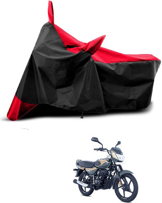 KEDIT Two Wheeler Cover for Bajaj(CT100, Red, Black)