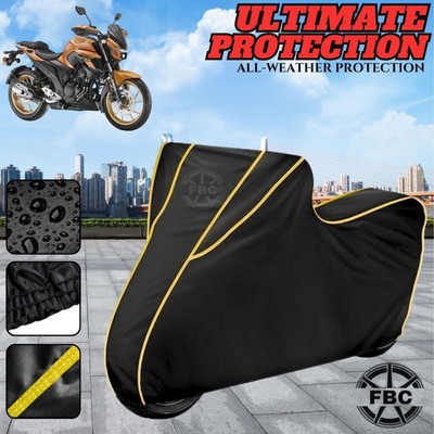 AUTOCAD Waterproof Two Wheeler Cover for Yamaha(FZ FI, Black)