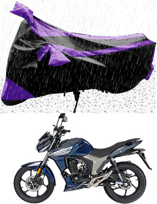 Mdstar Waterproof Two Wheeler Cover for Royal Enfield(Thunderbird 500, Purple, Black)