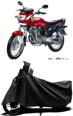 amtec Waterproof Two Wheeler Cover for Hero(Ambition, Black)