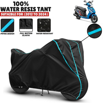 Mwiss Waterproof Two Wheeler Cover for Hero(Maestro Edge, Black, Blue)