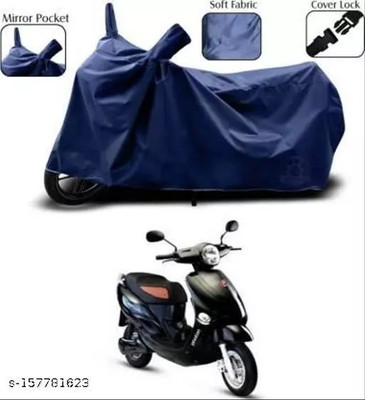 gurukul mart Waterproof Two Wheeler Cover for Husqvarna(Electric Dash BS6, Blue)