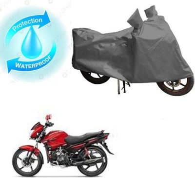 MMSSTAR Waterproof Two Wheeler Cover for Hero(Glamour FI, Grey)