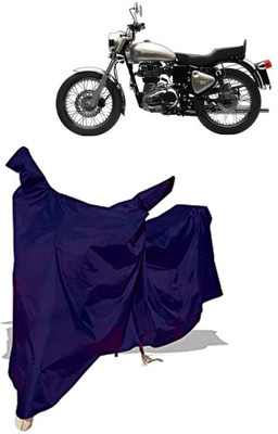 Amexride Two Wheeler Cover for Royal Enfield(Bullet Electra Twinspark, Blue)