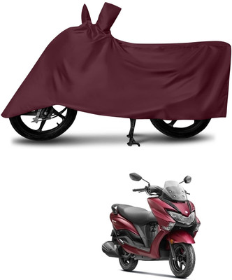 KEDIT Two Wheeler Cover for Suzuki(Burgman Electric, Maroon)