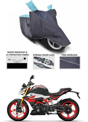 AutoTiger Two Wheeler Cover for BMW(G 310 R, Blue, Grey)