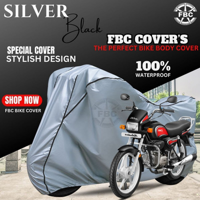 FBC Waterproof Two Wheeler Cover for Hero(Splendor, Silver)