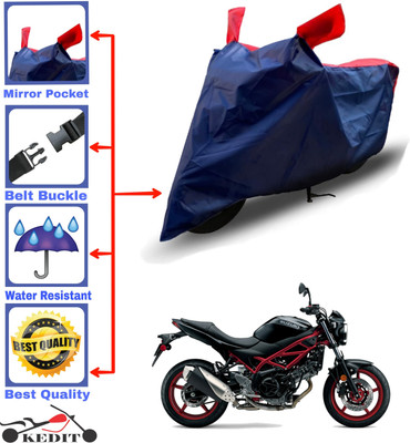 AASHTIK MART Two Wheeler Cover for Suzuki(SV 650, Red, Blue)