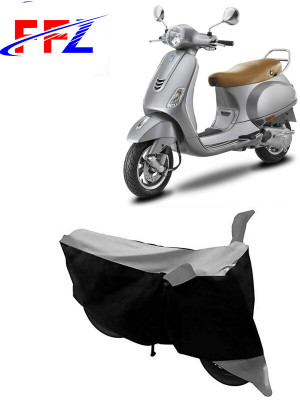 FFZ Waterproof Two Wheeler Cover for Vespa(Vespa VXL, Black, Grey)