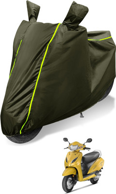Auto Hub Waterproof Two Wheeler Cover for Honda(Activa 5G, Green)