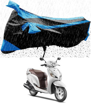 TRENGAL Two Wheeler Cover for Honda(Aviator, Blue, Black)
