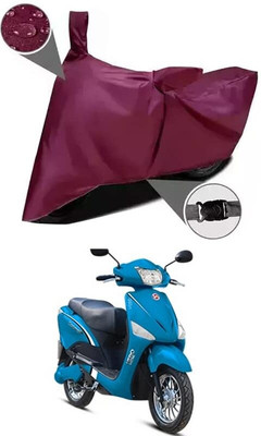 KEDIT Two Wheeler Cover for Hero(Electric Optima, Maroon)
