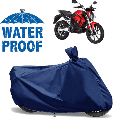 AUTOCAD Waterproof Two Wheeler Cover for Revolt(RV 400, Blue)