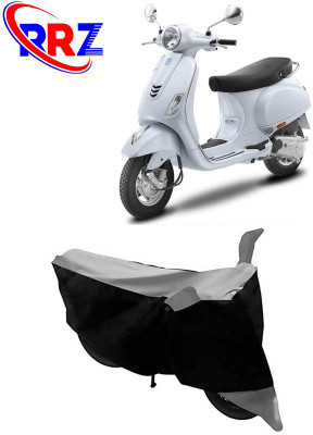 RRZ Waterproof Two Wheeler Cover for Vespa(Vespa LX 125, Black, Grey)
