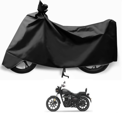 Euro Care Waterproof Two Wheeler Cover for Royal Enfield(Meteor 350, Black)