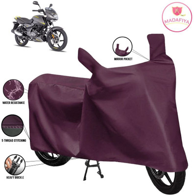 MADAFIYA Waterproof Two Wheeler Cover for Bajaj(Pulsar 150 DTS-i, Maroon)