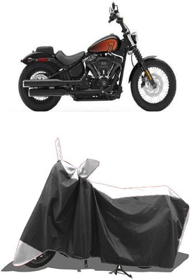 SUGASHRI Waterproof Two Wheeler Cover for Harley Davidson(Street Bob, White, Black)