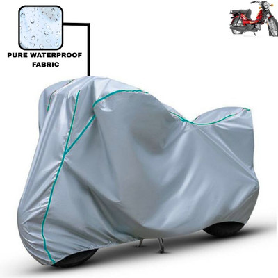 Delphinium Waterproof Two Wheeler Cover for TVS(XL 100 Heavy Duty, Silver)