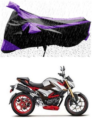 Ascension Two Wheeler Cover for Hero(XF3R BS6, Black, Purple)