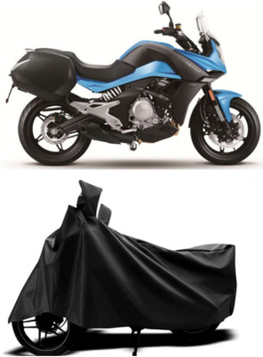 Mdstar Waterproof Two Wheeler Cover for CFMoto(650MT, Black)