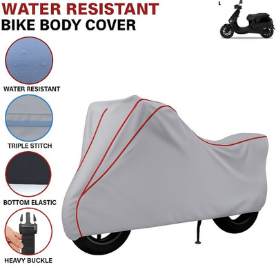 BigFly Waterproof Two Wheeler Cover for Ola(Electric, Grey, Red)