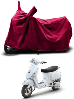 KEDIT Two Wheeler Cover for Vespa(ZX 125 BS6, Maroon)