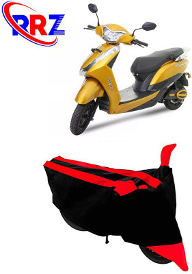 AutoGalaxy Waterproof Two Wheeler Cover for Ampere(Magnus, Black, Red)