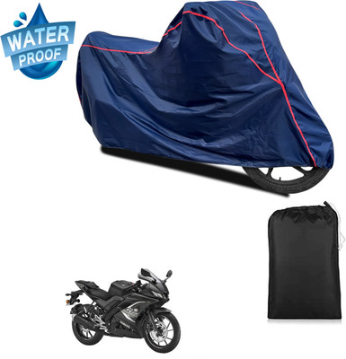 GOSHIV-car and bike accessories Waterproof Two Wheeler Cover for Yamaha(YZF R15 BS6, Blue)