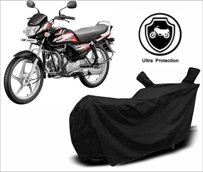 RM Collections Waterproof Two Wheeler Cover for Hero(HF Deluxe, Black)