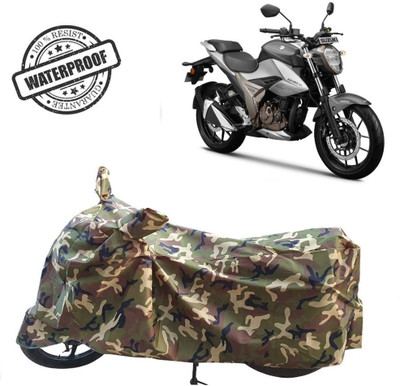 ROYAL AUTO MART Waterproof Two Wheeler Cover for Suzuki(Gixxer 250, Green, Multicolor)