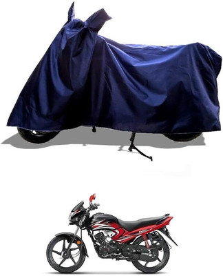 KEDIT Two Wheeler Cover for Honda(Dream Yuga, Blue)