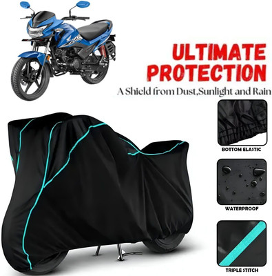 OliverX Waterproof Two Wheeler Cover for Honda(Livo, Black, Blue)