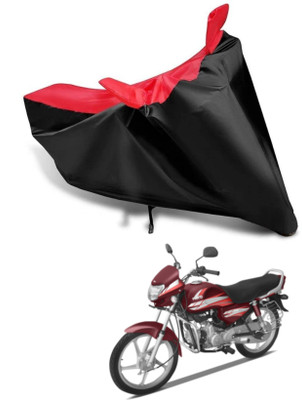 KEDIT Two Wheeler Cover for Hero(HF Deluxe i3s, Red, Black)