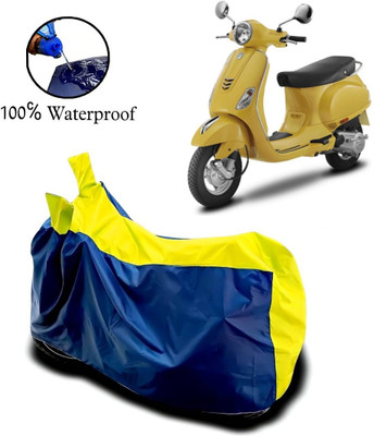 APNEK Waterproof Two Wheeler Cover for Piaggio(Vespa LX 125, Yellow, Blue)
