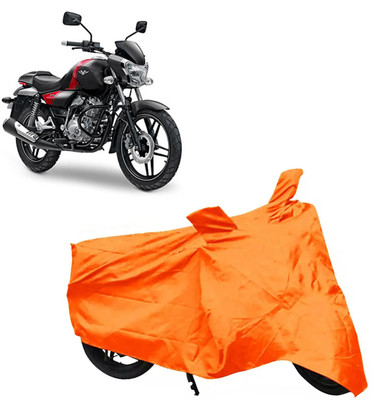 ROYAL AUTO MART Two Wheeler Cover for Bajaj(V15, Orange)