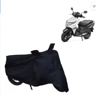 Tritika Waterproof Two Wheeler Cover for Honda(Dio, Black)