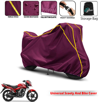 AUTOBIRSA Two Wheeler Cover for TVS(Victor Premium, Maroon)