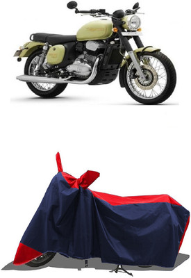SUGASHRI Waterproof Two Wheeler Cover for JAWA(42, Red, Blue)
