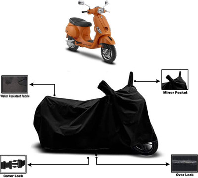 KEDIT Two Wheeler Cover for Vespa(Vespa SXL, Black)