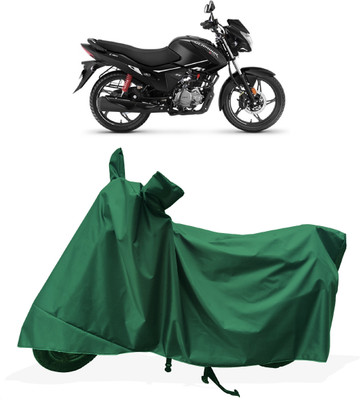 Tricway Two Wheeler Cover for Hero(MotoCorp Glamour, Green)